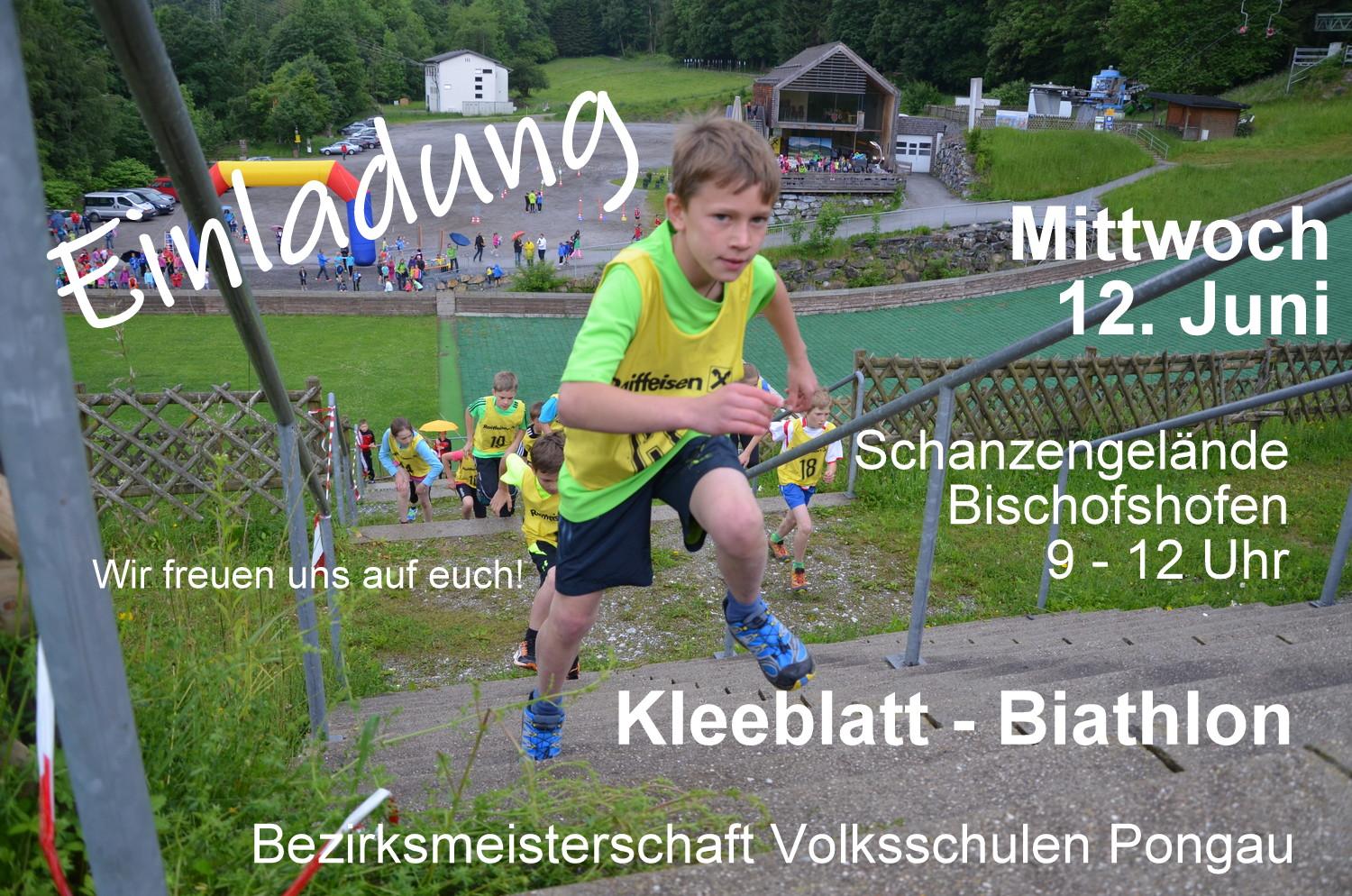 Einladung Kleeblatt - Biathlon BZM VS Pongau