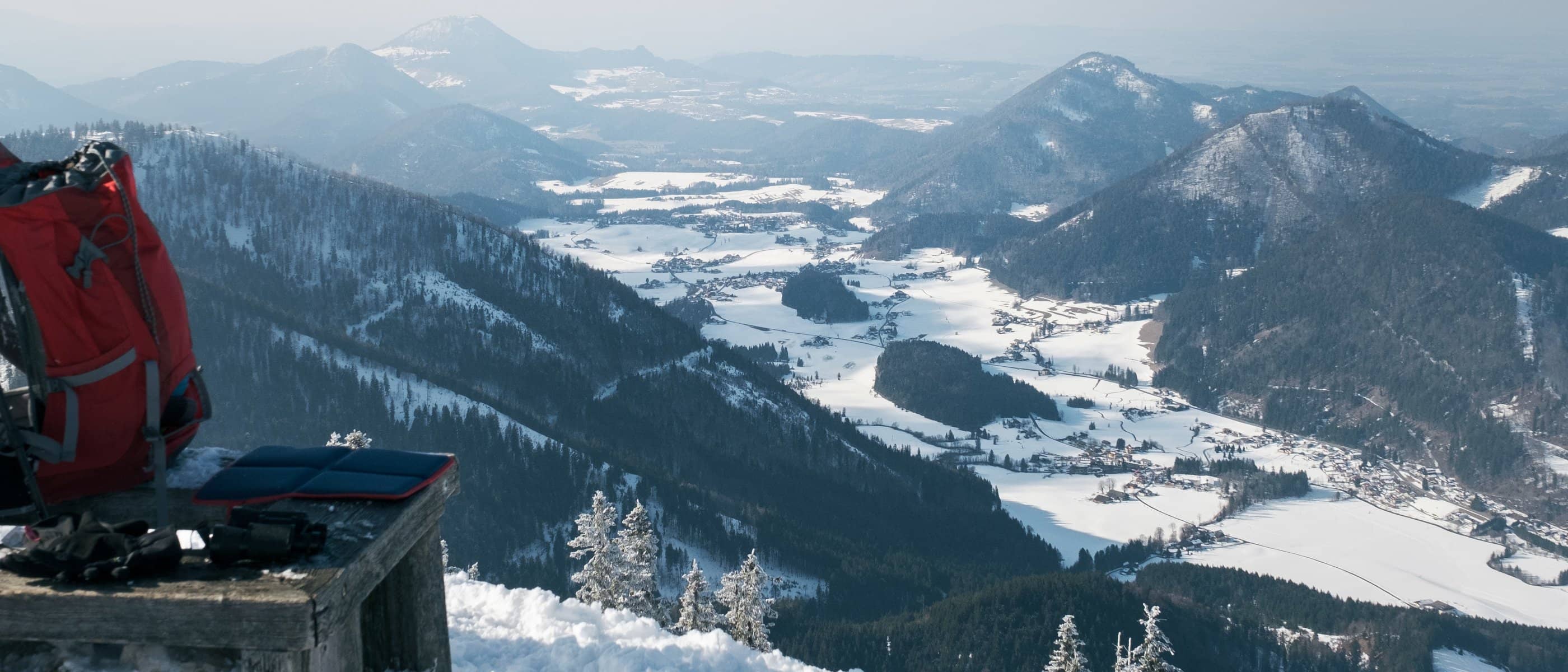 Dieses Bild zeigt eine Winterlandschaft in Salzburg 